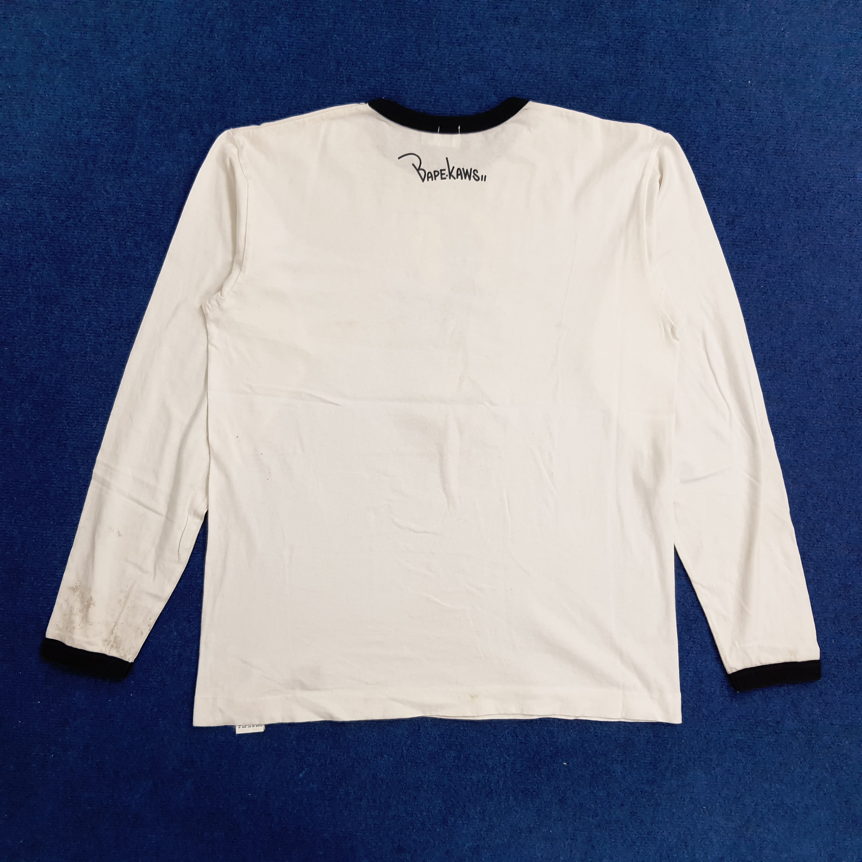 トップス A BATHING APE BABY MILO LONG T-SHIRTS A Bathing Ape Men Baby Milo Long Sleeve Tee white