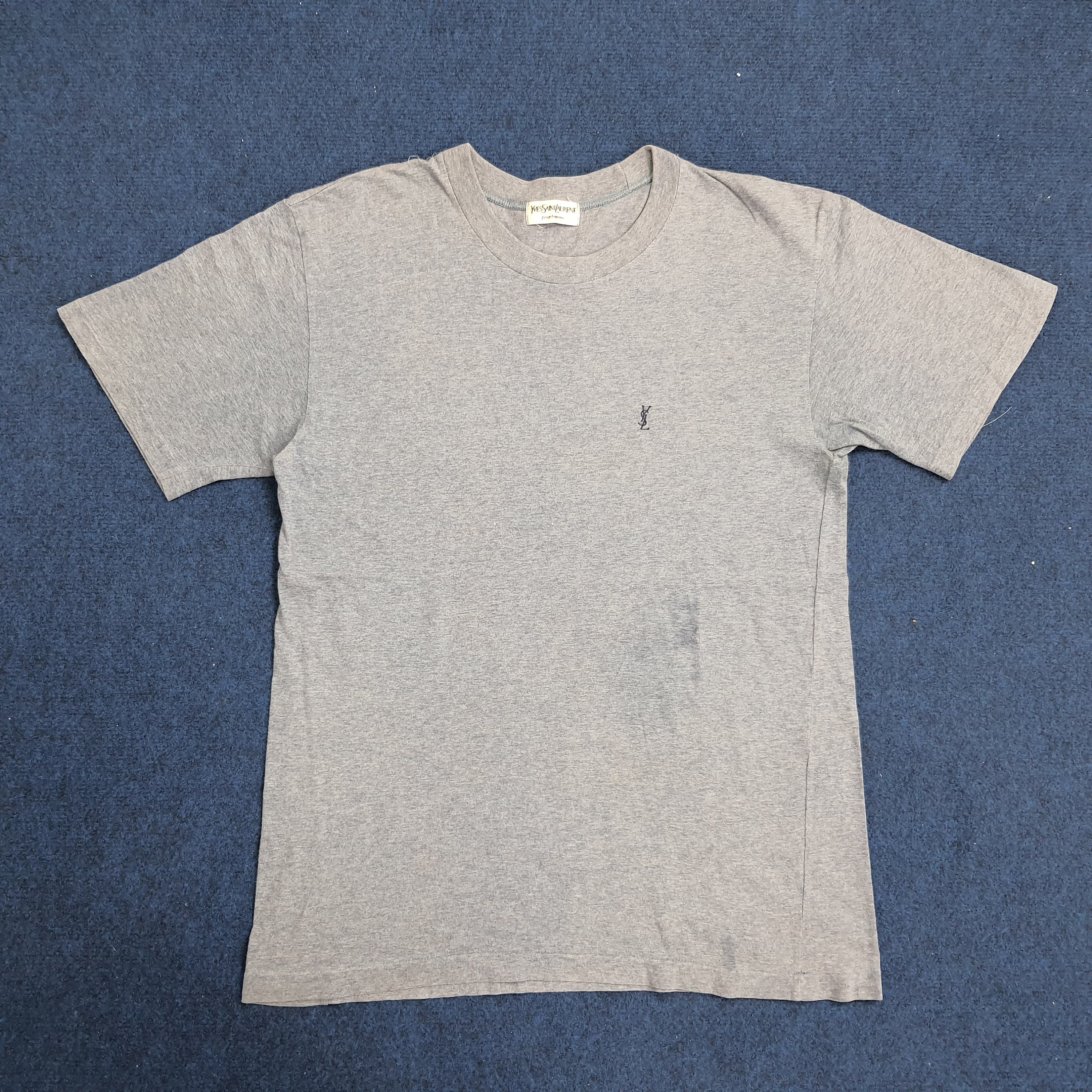 Yves Saint Laurent YSLロゴ刺繍 Tシャツ ヴィンテージ Vintage YSL Yves Saint Laurent Luxury Designer T-shirt - Etsy