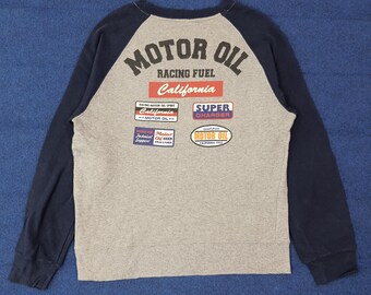 Sudadera raglán con aceite de motor Lubricant 76 vintage