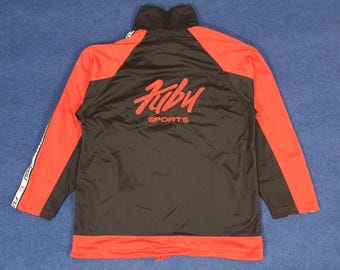 ヴィンテージ 90年代 フブ スポーツシリーズ 刺繍ロゴジャケット