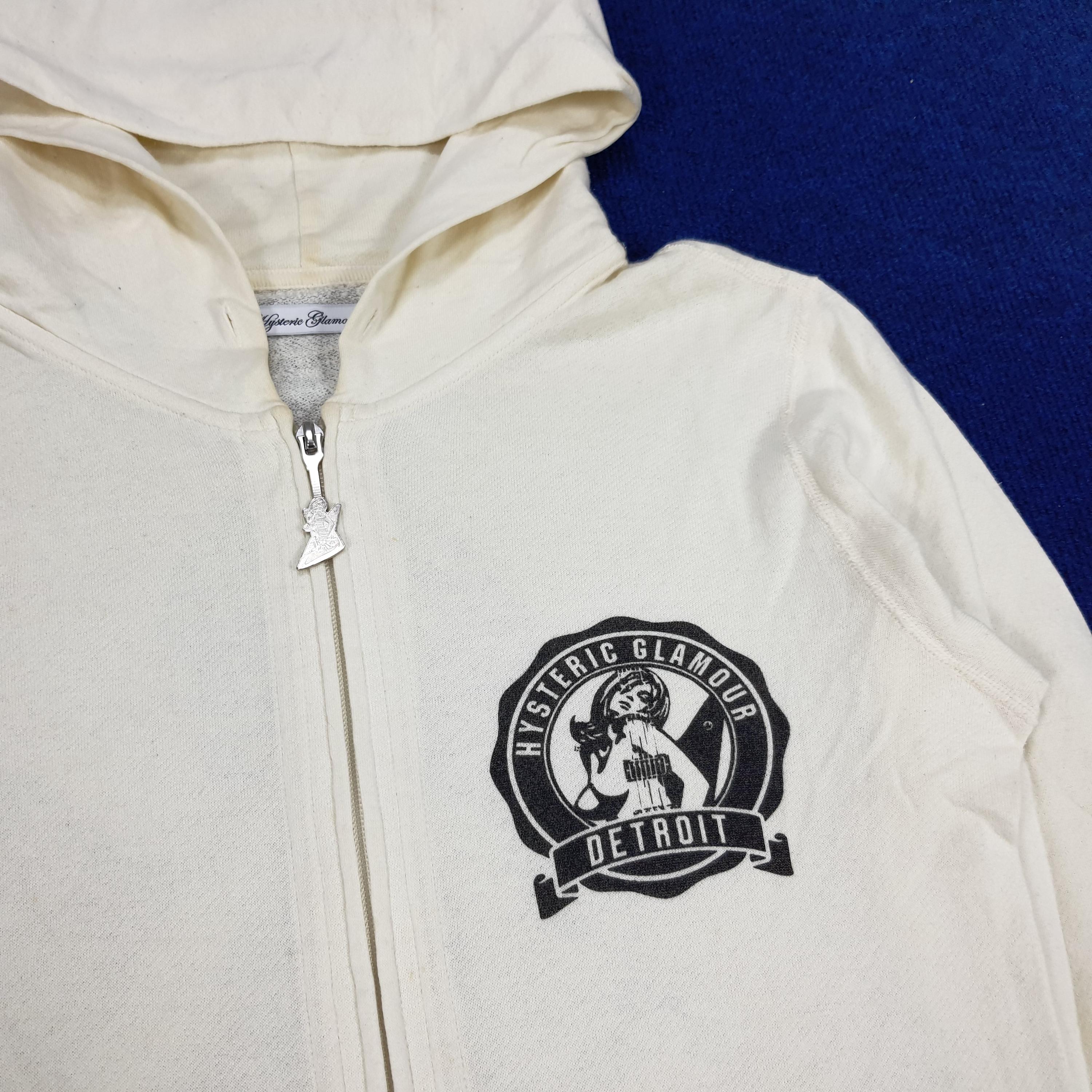 Vintage Hysteric Glamour Big Print Japan Brand Zipper Hoodie