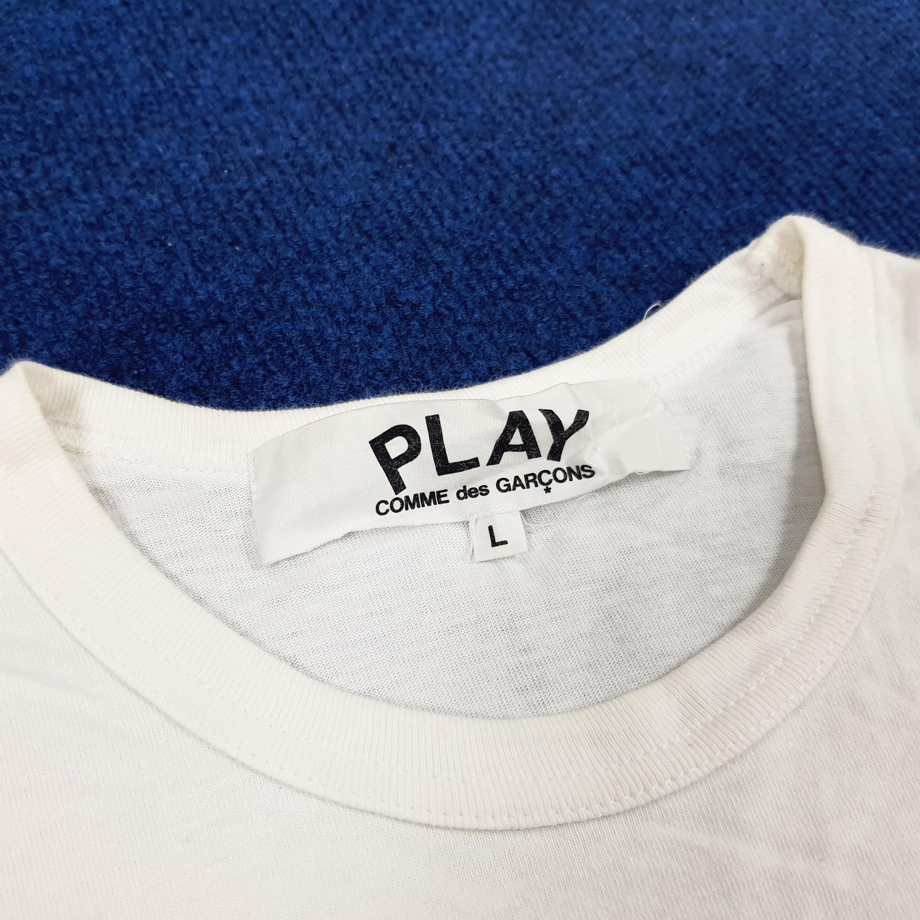 COMME des GARÇONS PLAY Tシャツ M ホワイト play t-shirt man white in cotton - COMME DES GARÇONS PLAY - d — 2
