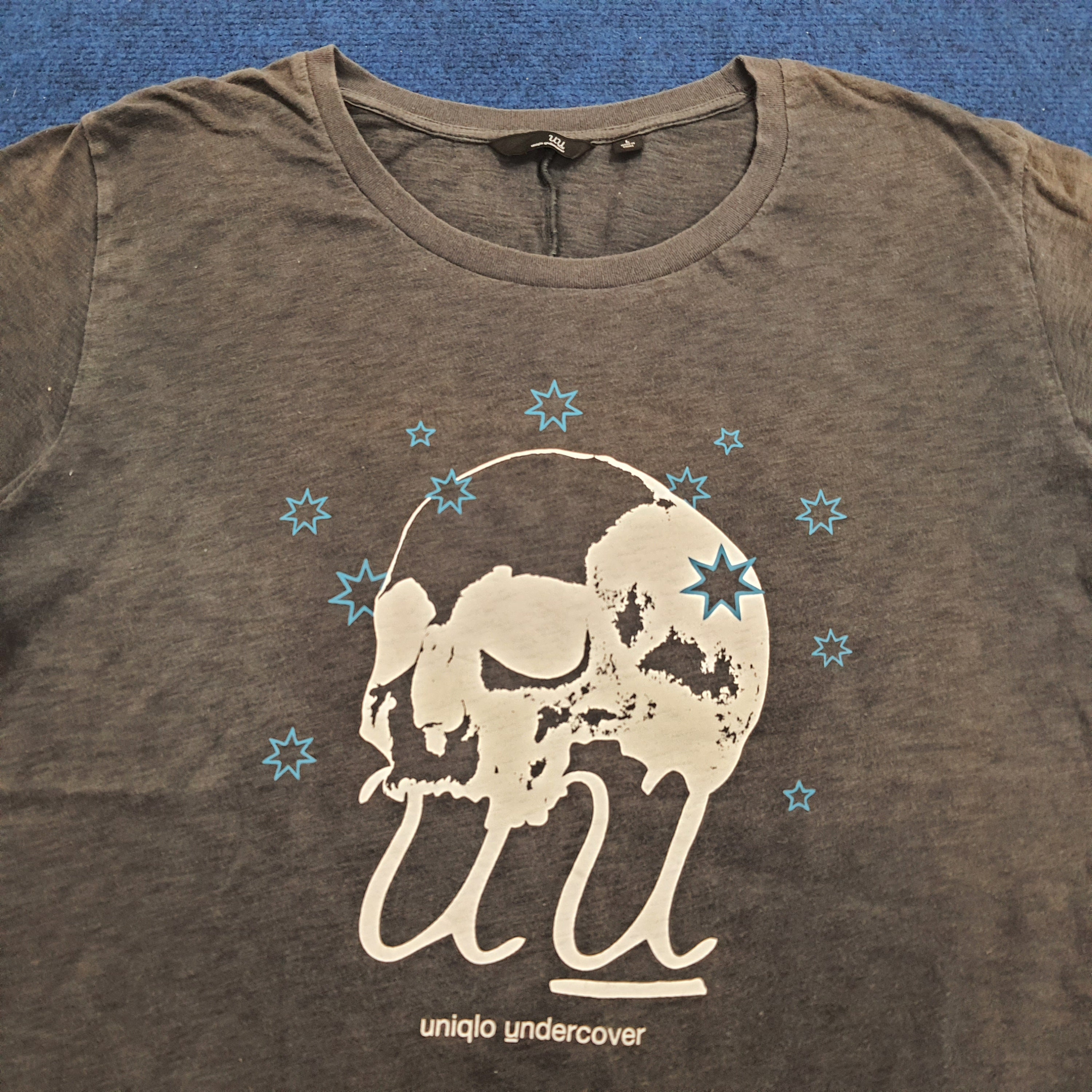 ブランド古着！ uniqlo undercover スカルデザイン七部袖Tシャツ ブランド古着！ uniqlo undercover スカルデザイン七部袖Tシャツ