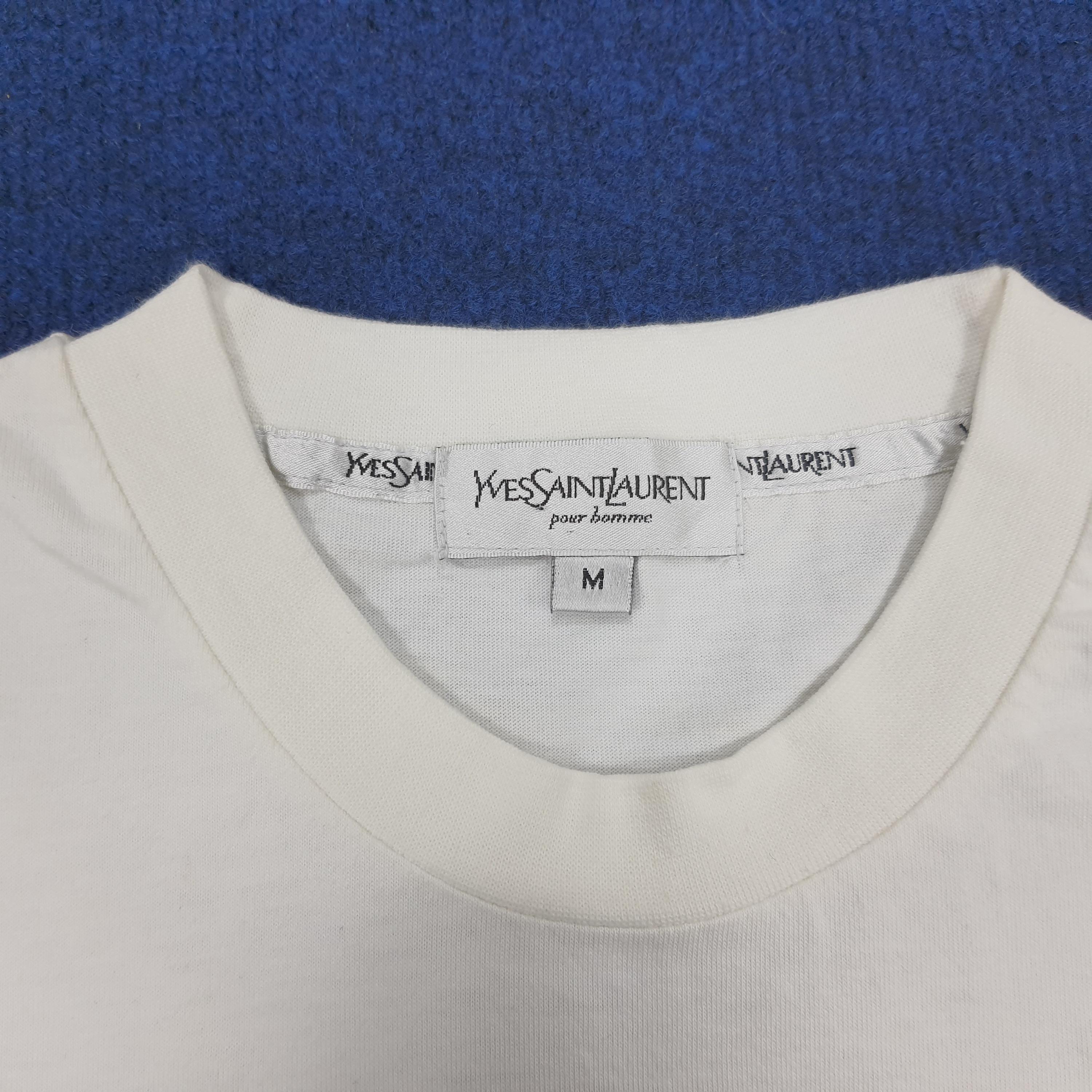 トップス 90s yves saint laurent center logo Tee Vintage Yves Saint Laurent YSL Center Logo Designer Tshirt