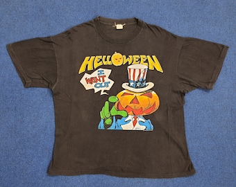 HELLOWEEN I Want Out The Heavy Metal Horror Show Rock Band Tour Vintage -Tshirt