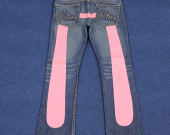 Jeans vintage Evisu Donia, marchio giapponese, Daicock personalizzati