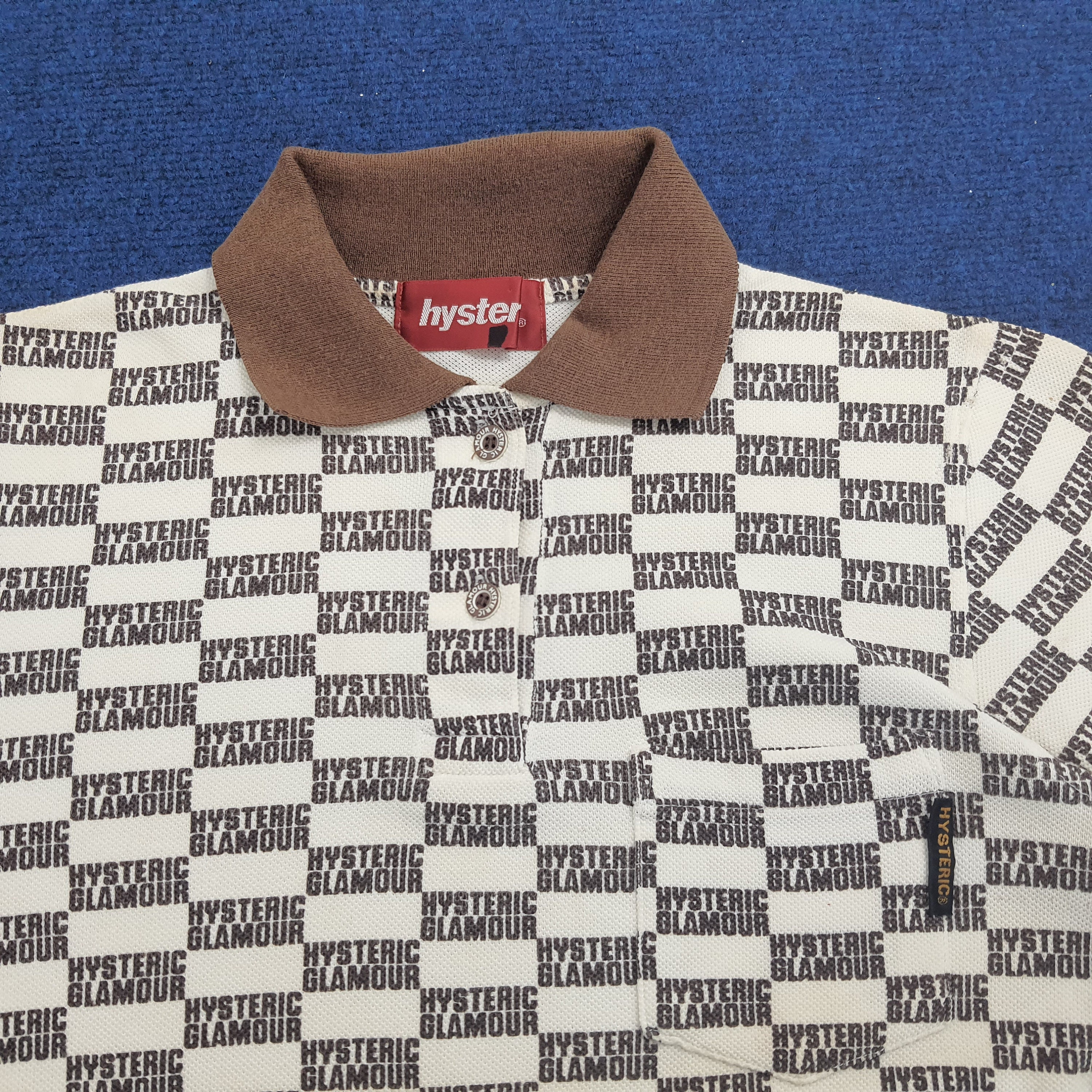 Vintage Hysteric Glamour Monogram Polo Shirt - Etsy Canada
