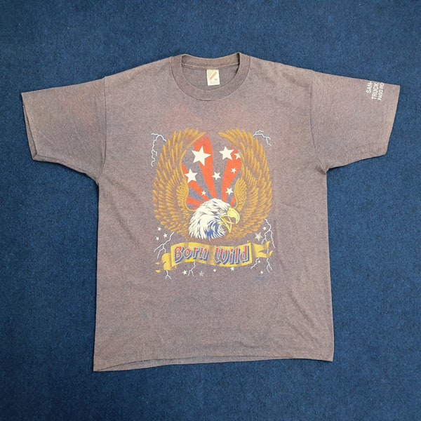 Vintage Born Wild Eagle T-shirt