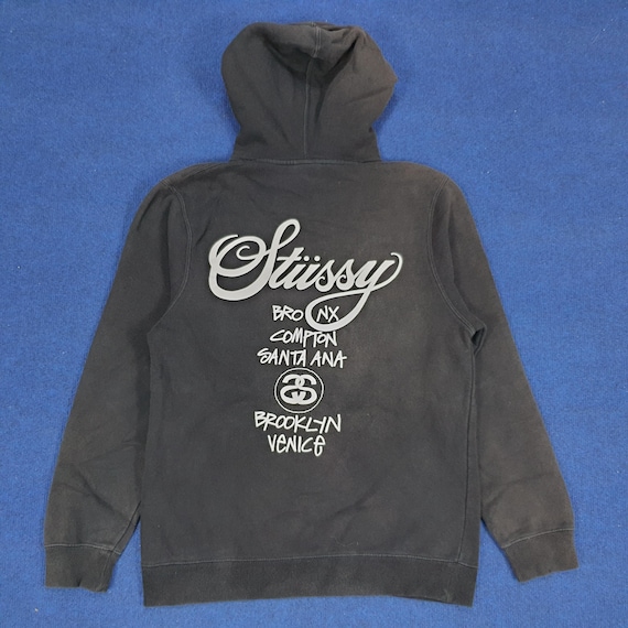 中古 STUSSY × Champion World Tour Hoodie Stussy World Tour Hoodie - POIZON