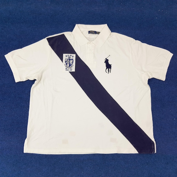 Polo Ralph Lauren ポロシャツ XL ホワイト/ネイビー 中古・古着通販】POLO RALPH LAUREN (ポロ・ラルフローレン