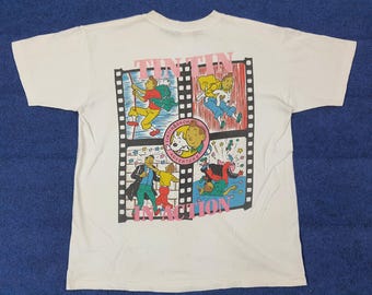 Camiseta vintage de Las aventuras de Tintín
