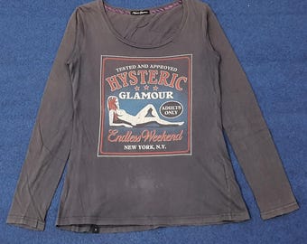 Vintage Hysteric Glamour Stretchable Long Sleeve Top Japan Y2K
