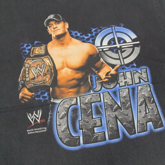T-shirt Vintage WWE John Cena 'Pour Président 2002' - Taille XL, Neuf Avec étiquette, Année 2000