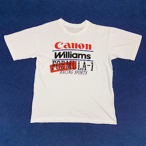 Vintage Canon Williams Formula 1 Racing Sports Tshirt