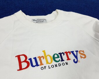 Vintage Burberrys of London Spell Out Sweatshirt - Etsy