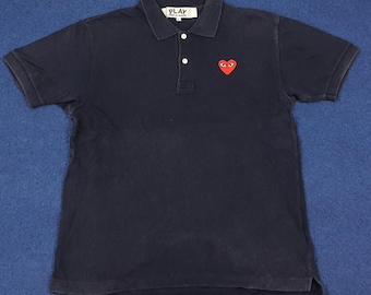 Vintage Comme Des Garçons jugar polo de diseñador japonés