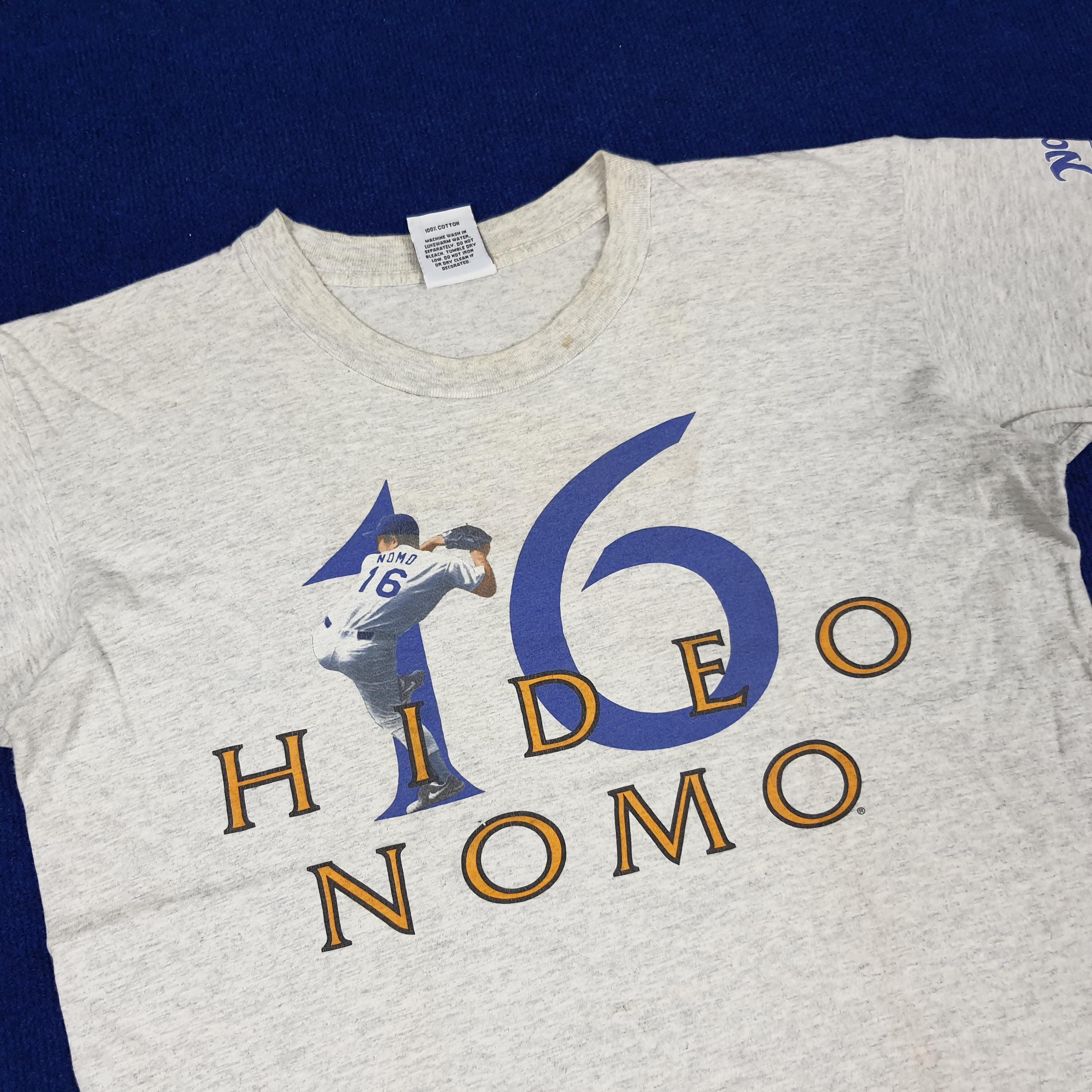 Vintage 90s MLB L.A DODGERS Hideo Nomo Legend Player T-shirt