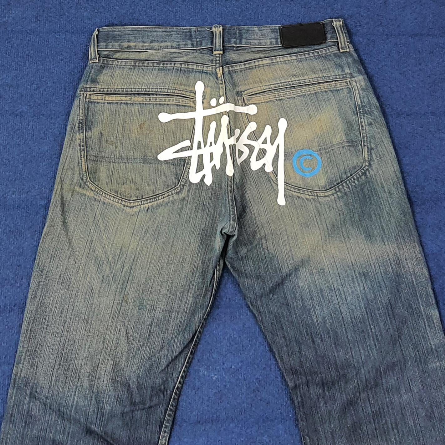 Vintage Stussy Authentic Workgear Custom Logo Jeans - Etsy Israel