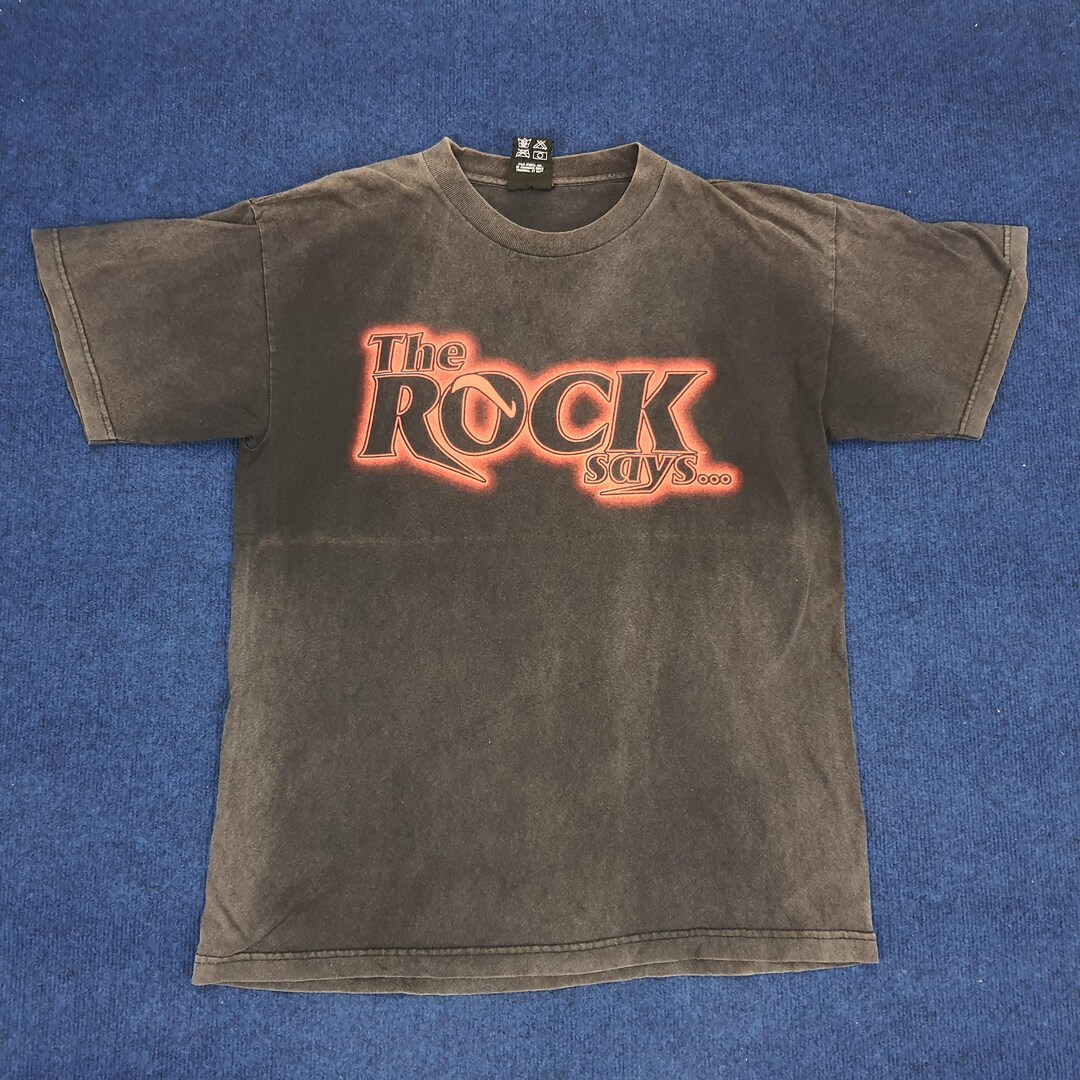 Vintage the Rock Says Roody Poo Candy Ass WWF T-shirt - Etsy