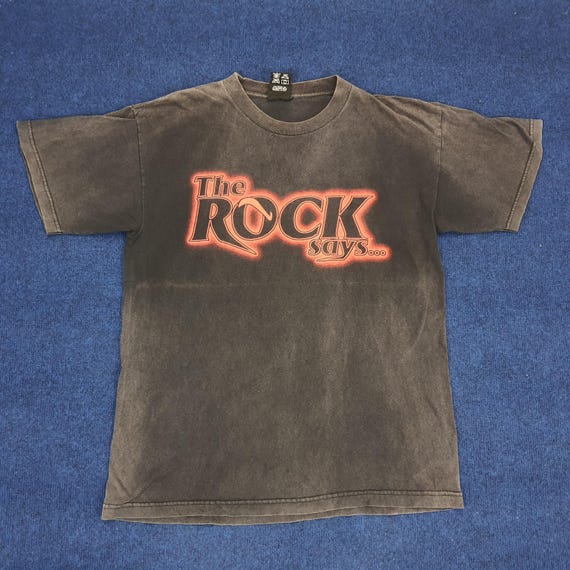 Vintage the Rock Says Roody Poo Candy Ass WWF T-shirt - Etsy