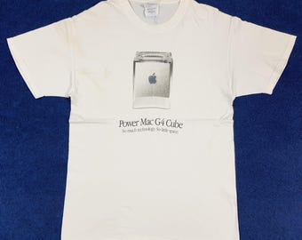 【レア未使用】Apple 半袖Tシャツ Power Mac G4 Cube Vintage Apple Power Mac G4 Cube T-shirt - Etsy