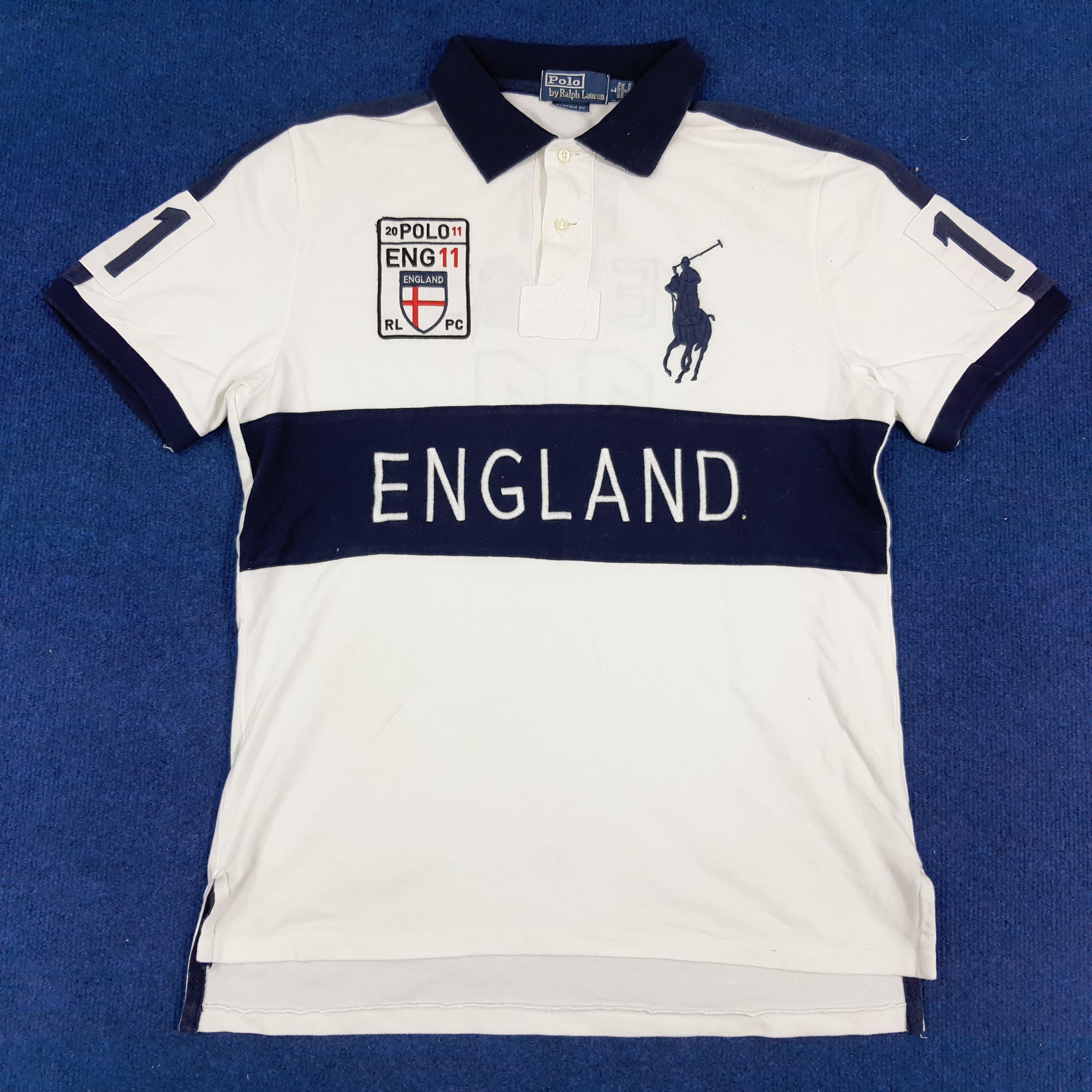 ★POLO RALPH LAUREN★ Classic fit England polo shirt white M Classic Fit England Polo Shirt