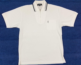 Vintage Yves Saint Laurent Polos YSL Quarter Zip