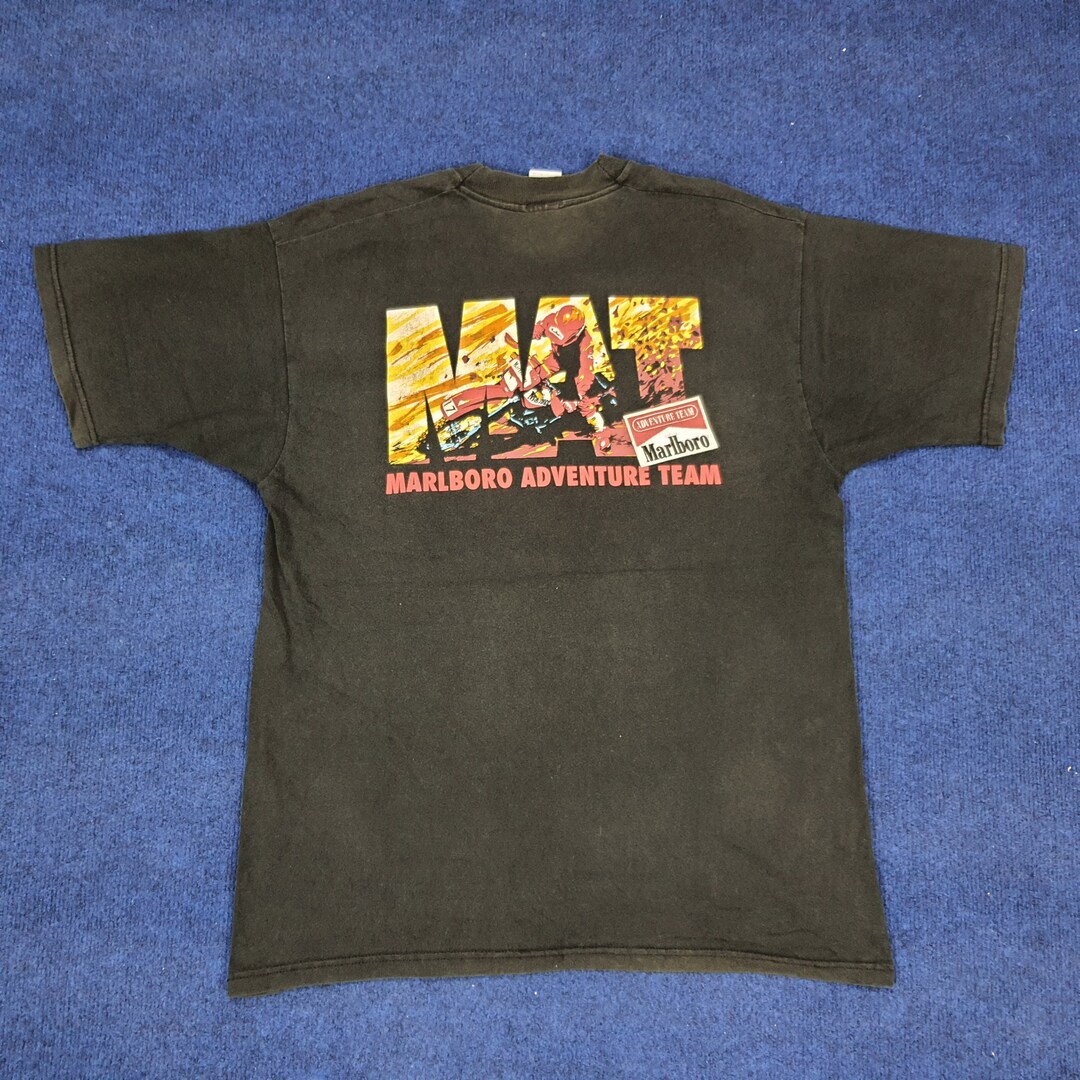 90sマルボロ鬼フェードTシャツ黒ADVENTURE TEAM Marlboro 90sマルボロ鬼フェードTシャツ黒ADVENTURE TEAM Marlboro - メルカリ
