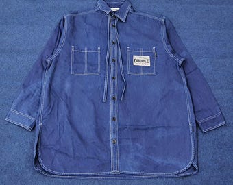 Vintage Y's for Living by Yohji Yamamoto Japan Designer Durable Wash & Wear Corduroy Shacket