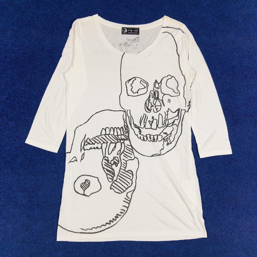 トップス Hysteric Glamour skull t-shirt Hysteric glamour strawberry/skull tee #fruitsmagazine | Depop