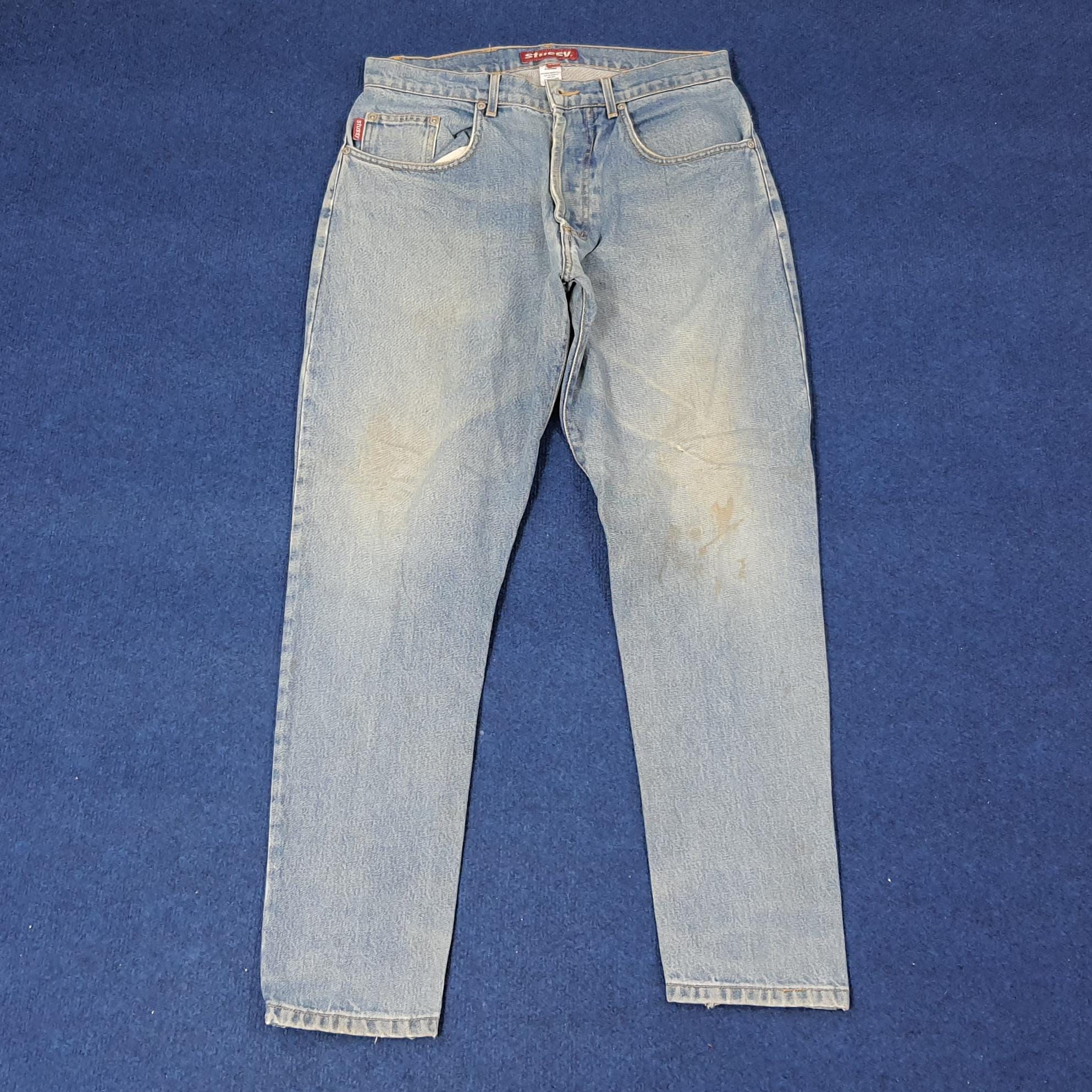 Vintage Stussy Streetwear Custom Logo Jeans - Etsy