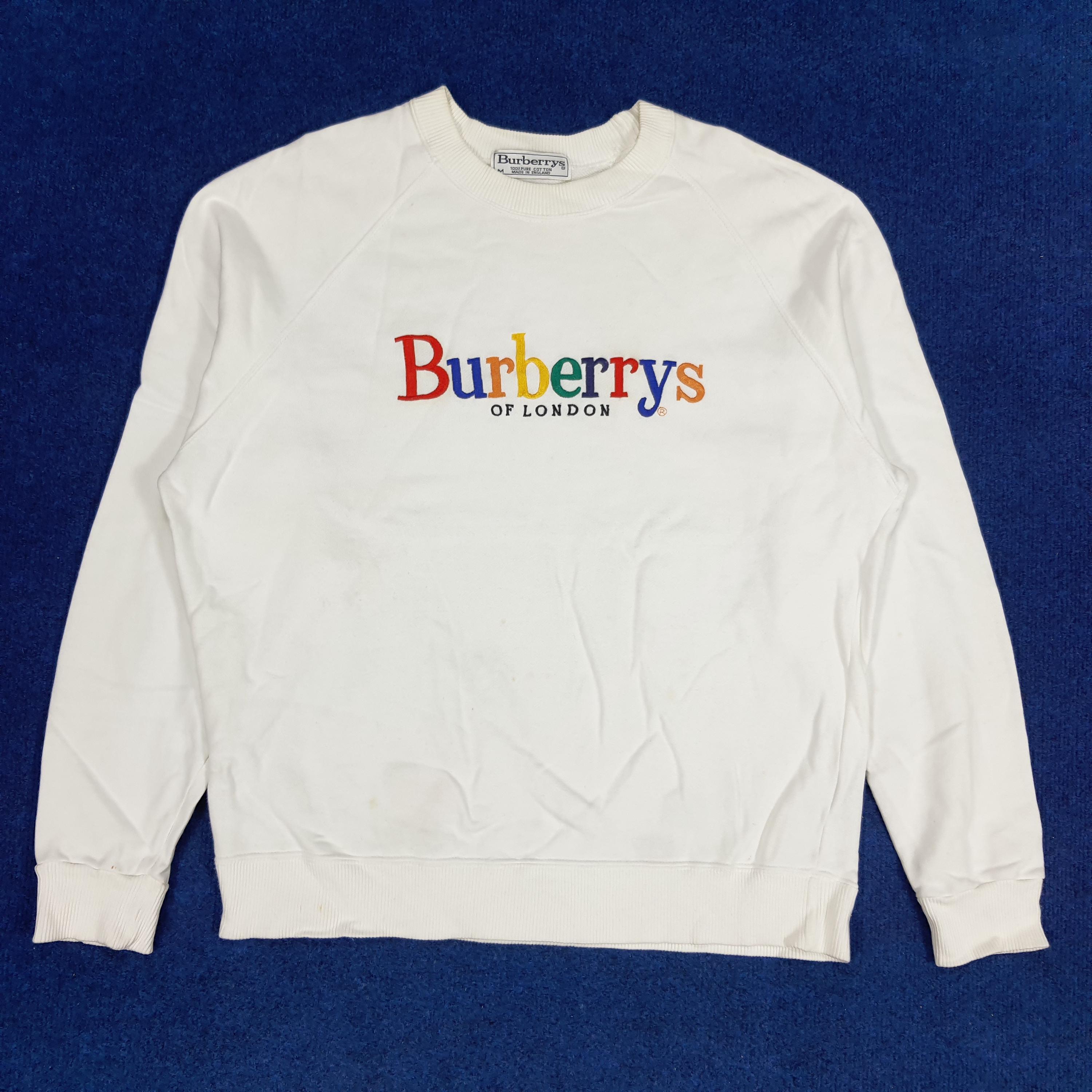 Vintage Burberrys of London Spell Out Sweatshirt - Etsy