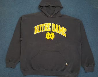 Sudadera con capucha vintage del equipo de fútbol americano Notre Dame de la NFL