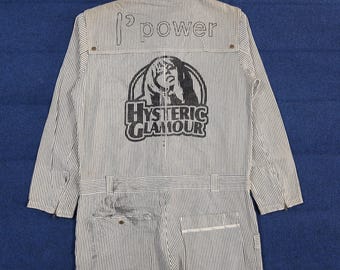 Vintage Workwear Coverall With Hysteric Glamour Custom Logo