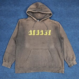 Vintage Stussy Spell Out Custom Back Logo Hoodies