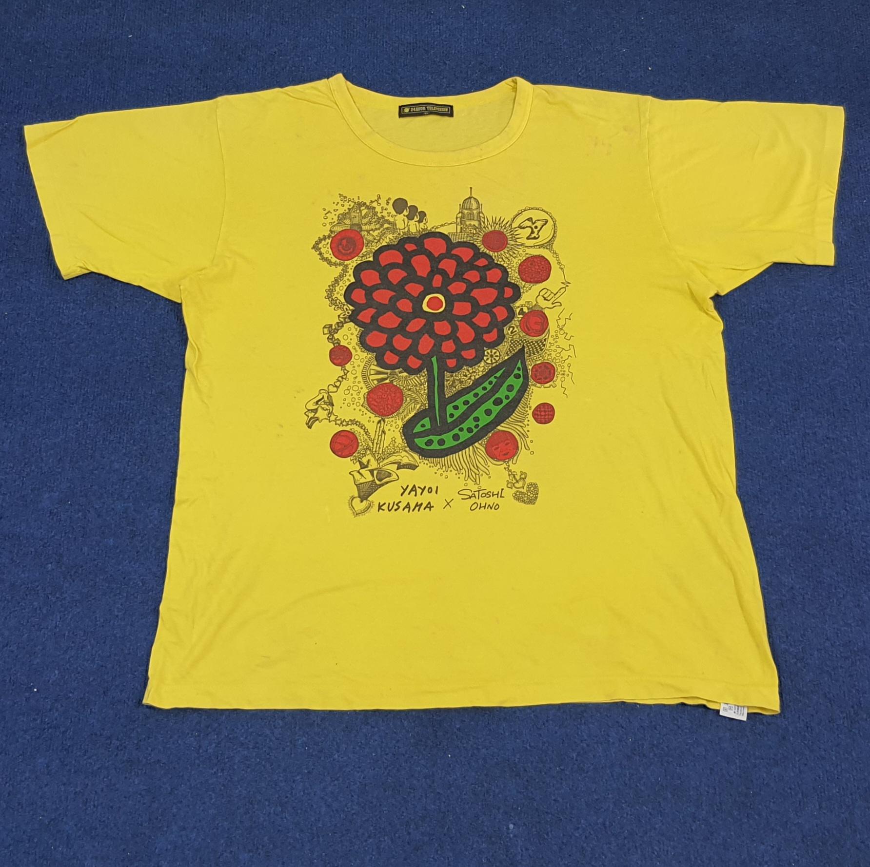 T-shirt Artistique Yayoi Kusama - Imprimé Citrouille, Tailles S à 3XL - Coton 100%