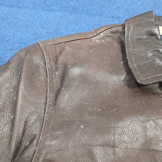 Rare Custom Skeleton Bone Leather Jacket Nautica … - image 14