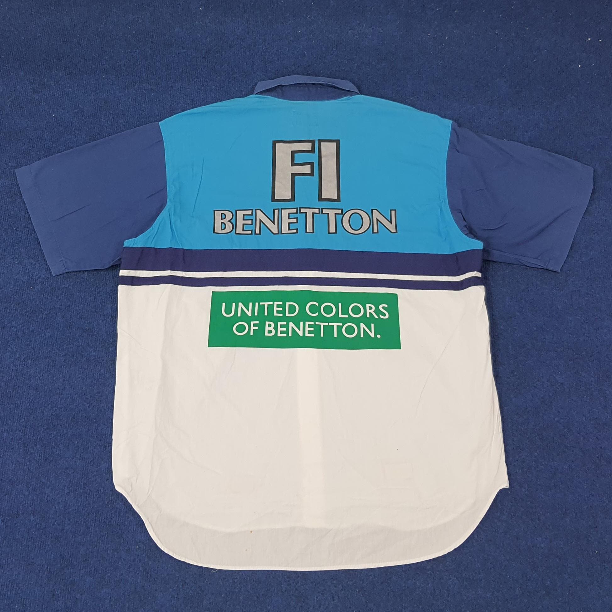 Vintage Benetton Formula 1 Racing Button Up Shirt