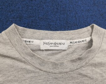 Vintage Yves Saint Laurent YSL Logo T-shirt - Etsy