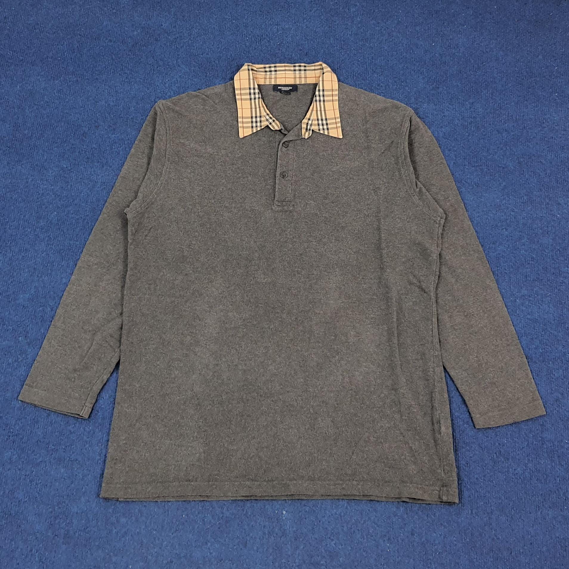 Vintage Burberry London Nova Check Designer Polo Shirt - Etsy