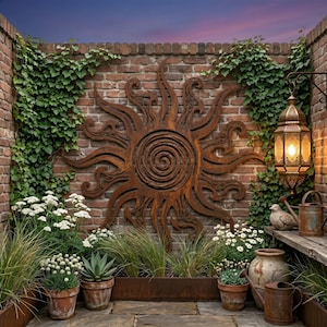 Gartendeko wand rost