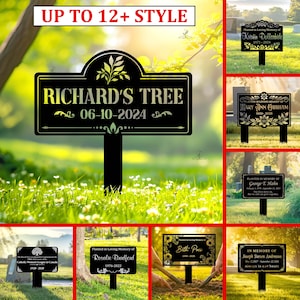 Custom Memorial Garden Stake, Personalized Memorial Plaque, Loss of Loved One,Sympathy Gift,In Loving Memory,Tree Plaque Marker,Grave Marker