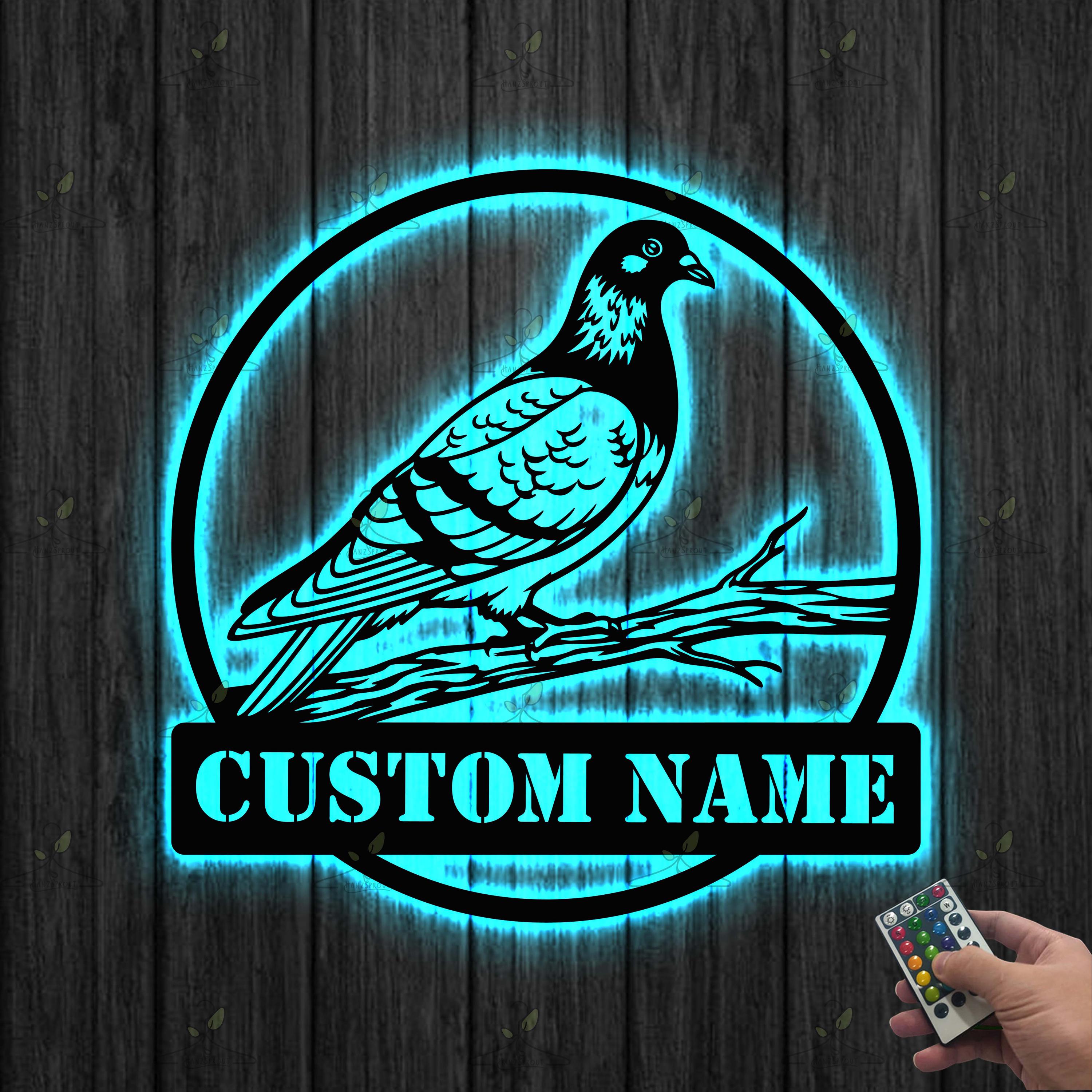 Pigeon Led Sign - Etsy, image size:3000x3000