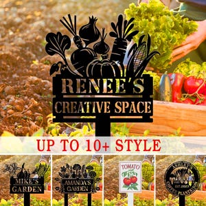 Custom Vegetable Garden Marker, Personalized Garden Sign, Vegetable Yard Art, Unique Gift for Gardeners, Mom&#39;s Garden , Outdoor Garden Sign
