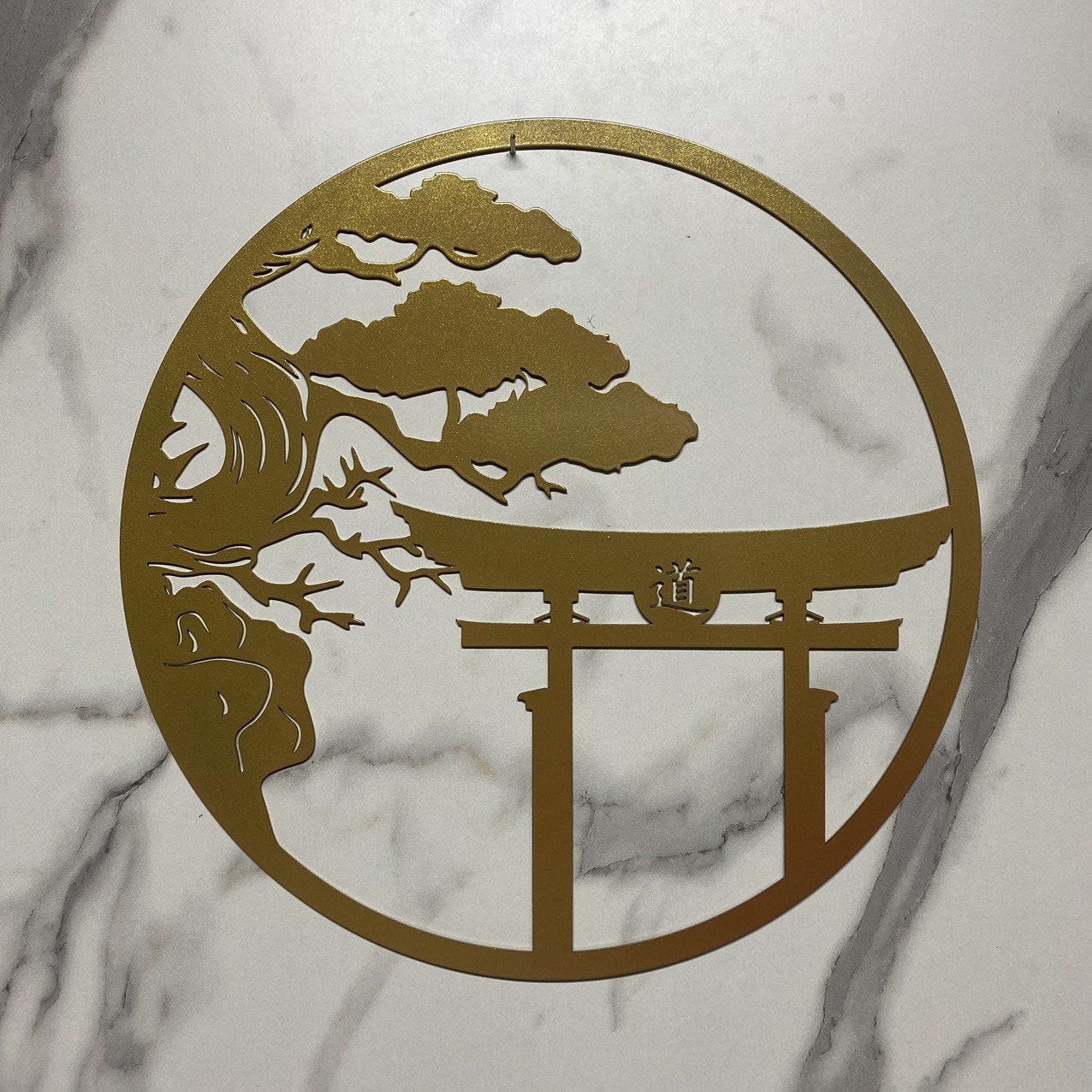 Japanese Metal Art, Tori Gate Art Bonsai Tree Metal Wall Art Japanese ...