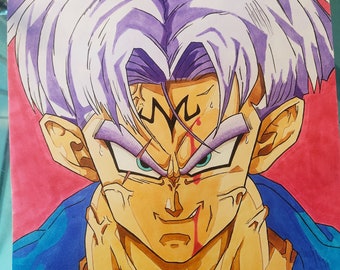 TRUNKS Dragon Ball DRAWING DBZ fan art