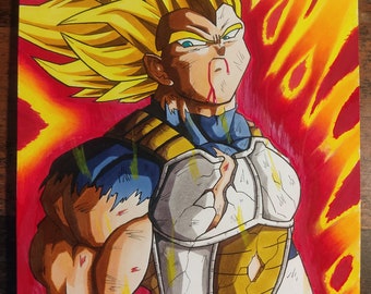 VEGETA SUPERSAIYAN Dragon Ball DRAWING fan art.