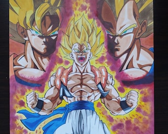 GOGETA SUPERSAIYAN Dragon Ball DRAWING fan art.