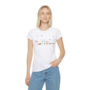 Camiseta con patas de gato para amantes de los gatos, camiseta de gato con estilo de dibujos animados, ropa original para amantes de las mascotas, regalo para dueños de gatos, diseño divertido de gato, regalo para amigos