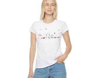 Cat paws t-shirt for cat lover cartoon style cat tshirt originalPet Lover Apparel gift for cat owner funny cat design gift for friend